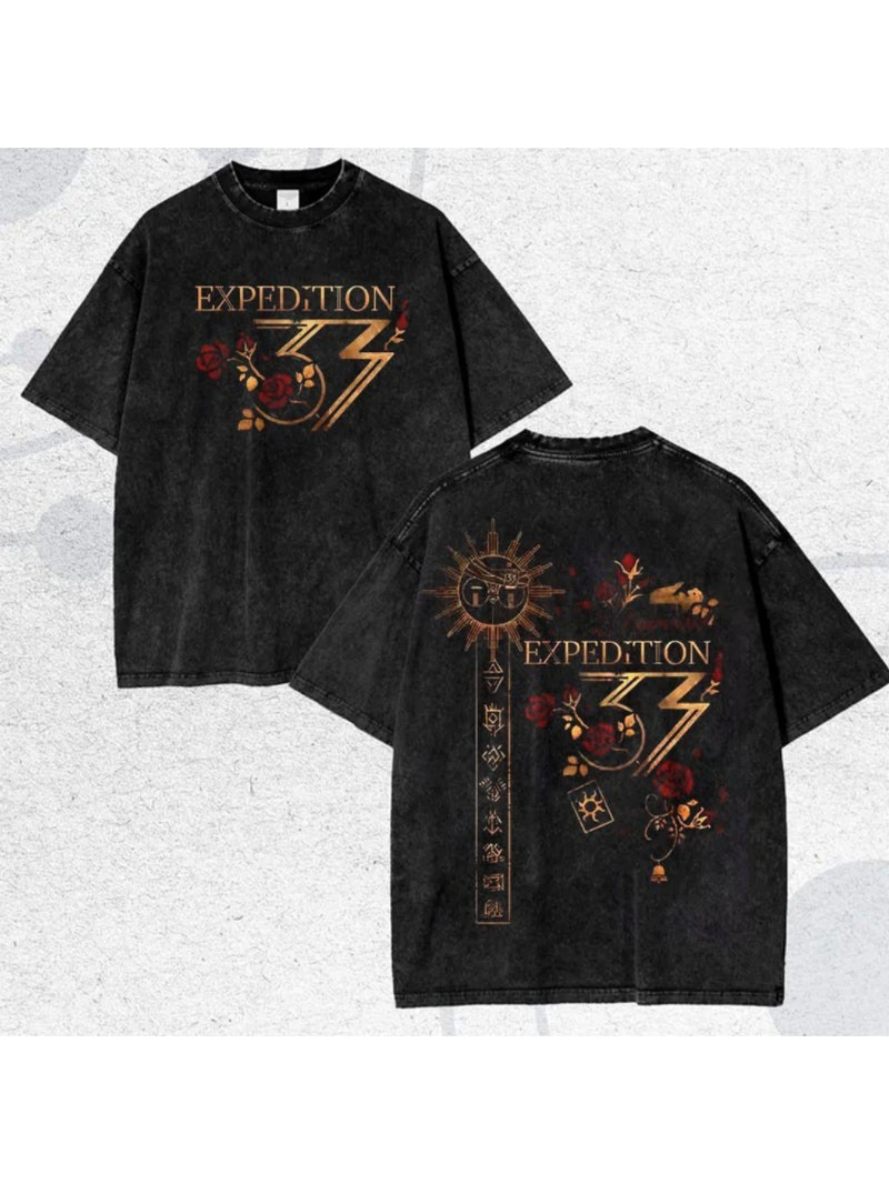 Urban Streetwear Brand - Men's Washed Streetwear Branded T-Shirt Expedition