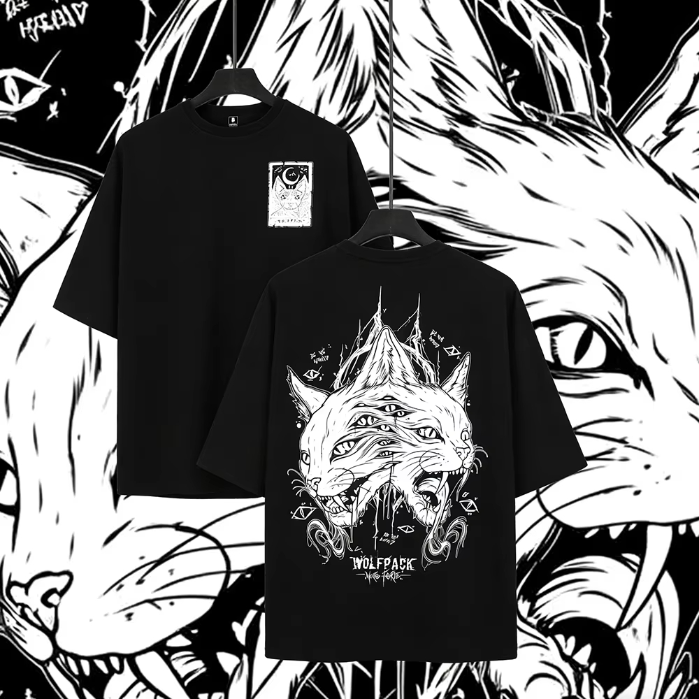 THE MOON Cat ​​Tattoo Style Tr - огляд і ціна Streetwear Brand Cat