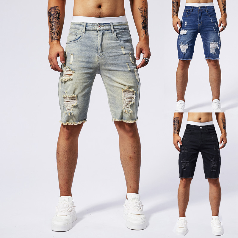 2025 Summer New Men's Ripped D - огляд і ціна Streetwear Brand Fashion