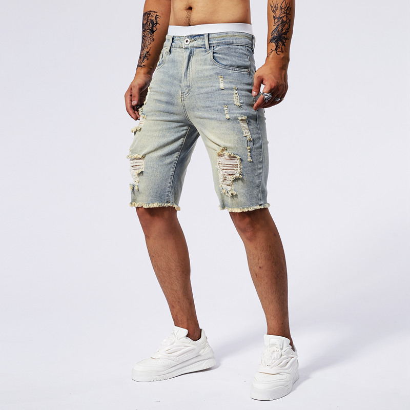 2025 Summer New Men's Ripped D - огляд і ціна Streetwear Brand Fashion