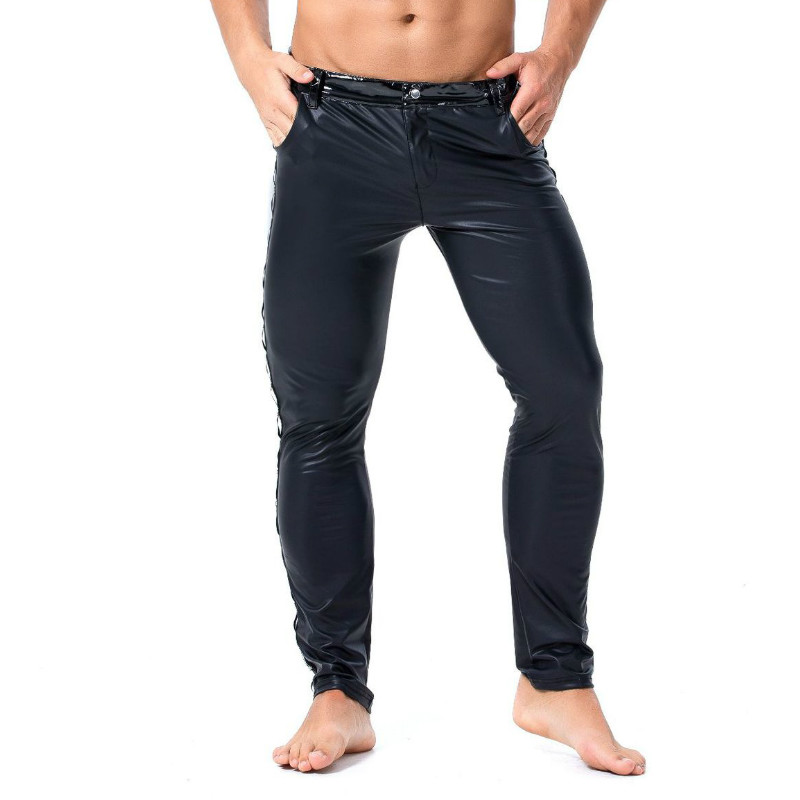 S-XXL Brand Men Leather Rivet  - огляд і ціна Streetwear Brand Fashion