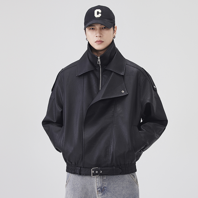 Autumn Winter Leather Jacket M - огляд і ціна Streetwear Brand Fashion