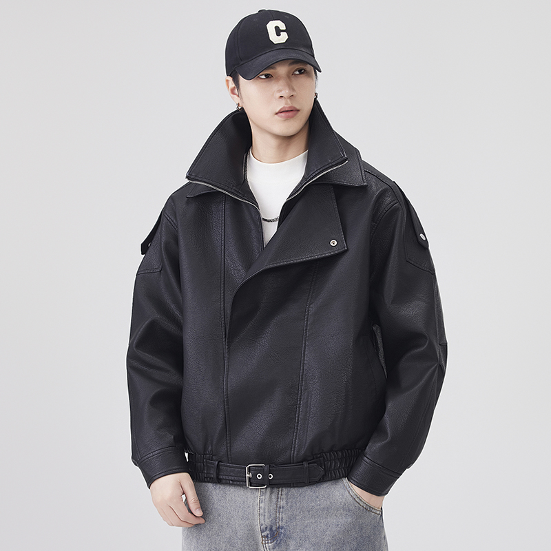 Autumn Winter Leather Jacket M - огляд і ціна Streetwear Brand Fashion