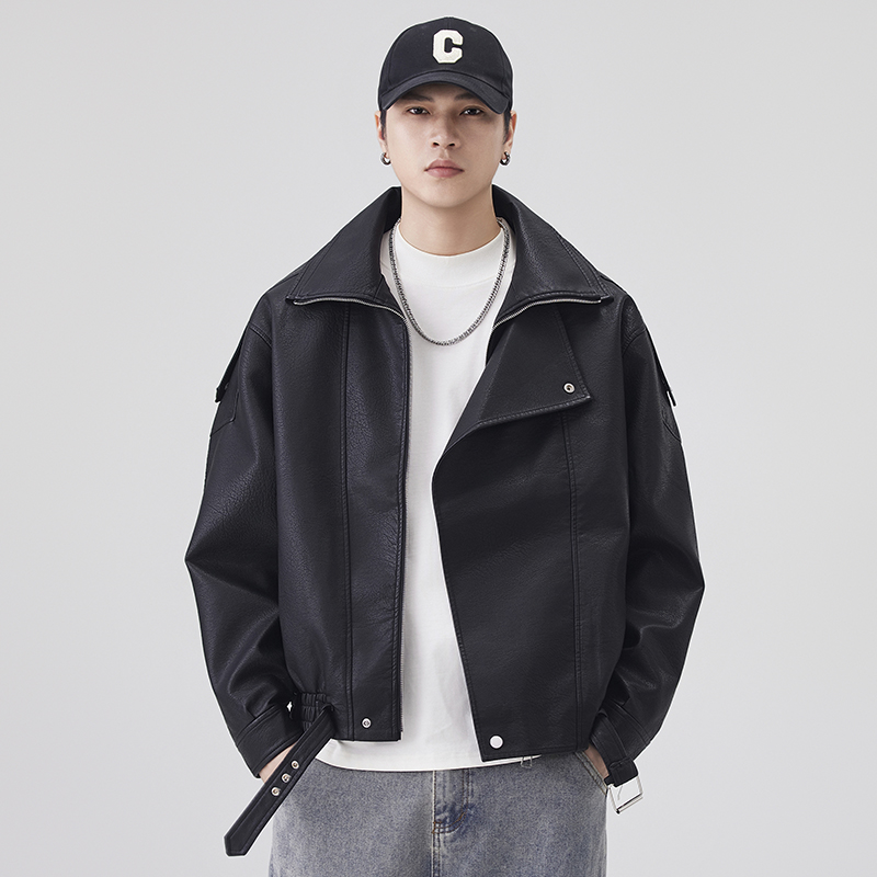 Autumn Winter Leather Jacket M - огляд і ціна Streetwear Brand Fashion