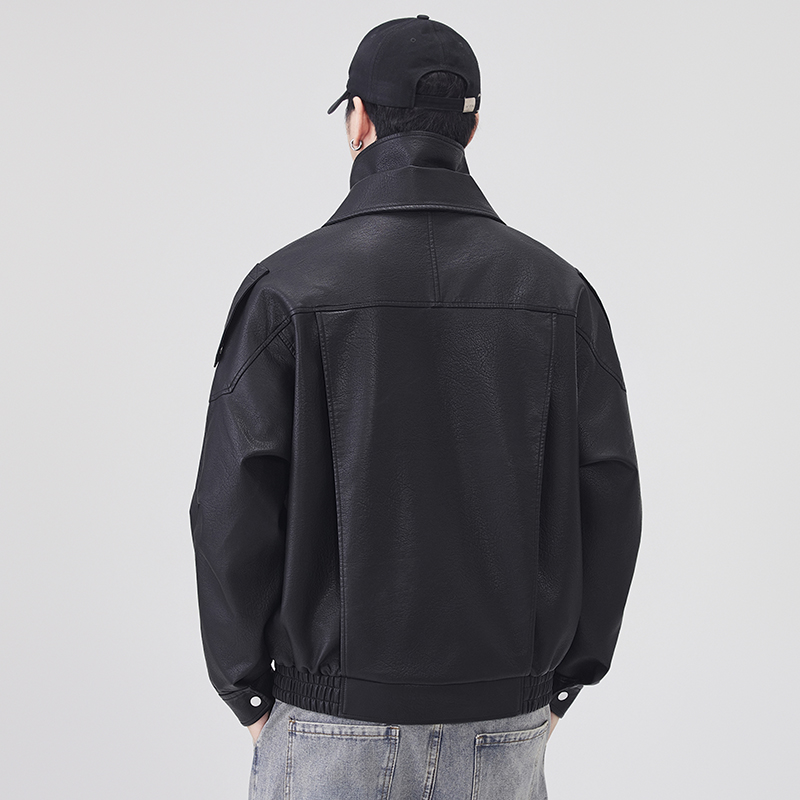 Autumn Winter Leather Jacket M - огляд і ціна Streetwear Brand Fashion