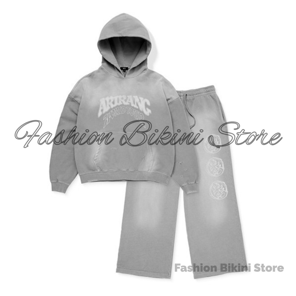 NEW Washed Grey Retro Hoodie 3 - огляд і ціна Streetwear Zipper