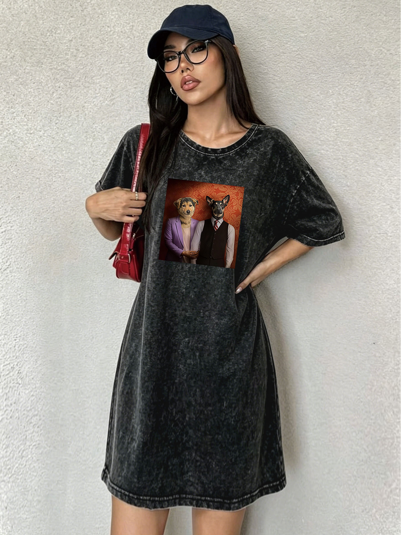 Vintage Washed Distressed T-Sh - огляд і ціна Streetwear Brand Cat