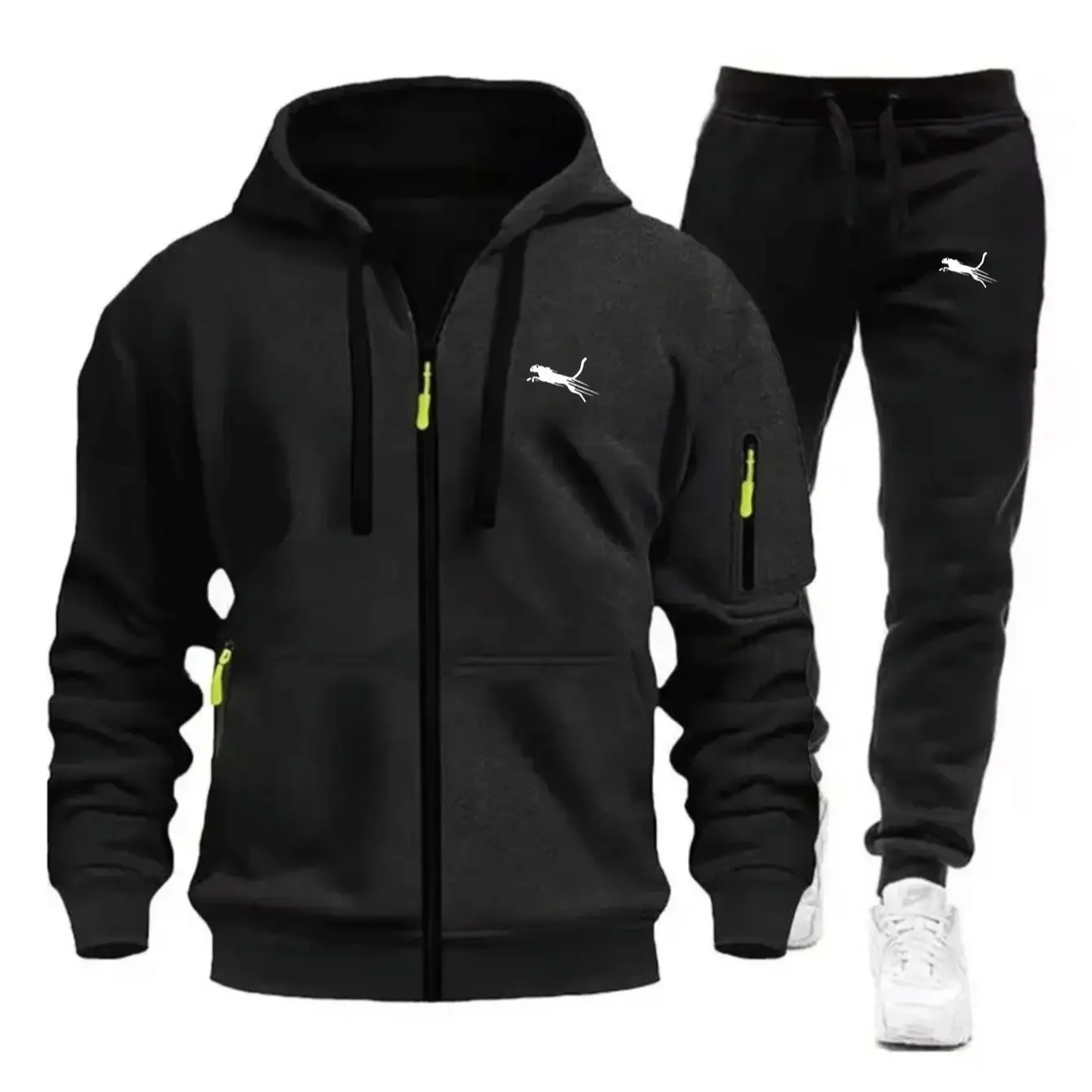 Men Casual Sweatshirt Suit Dai - огляд і ціна Streetwear Zipper