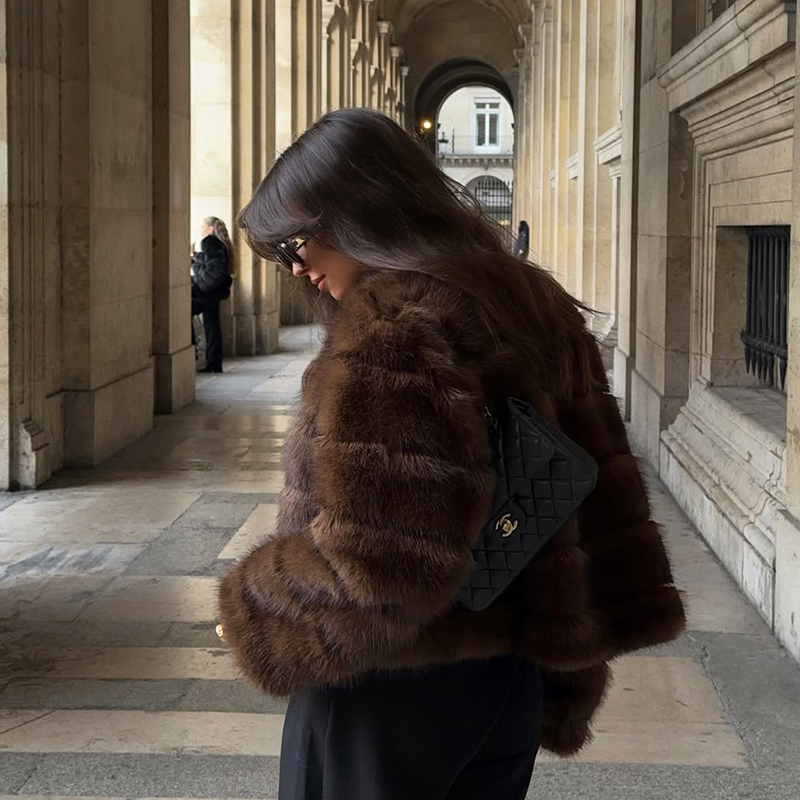 Vintage Brown Patchwork Fur Co - огляд і ціна Streetwear Brand Fashion