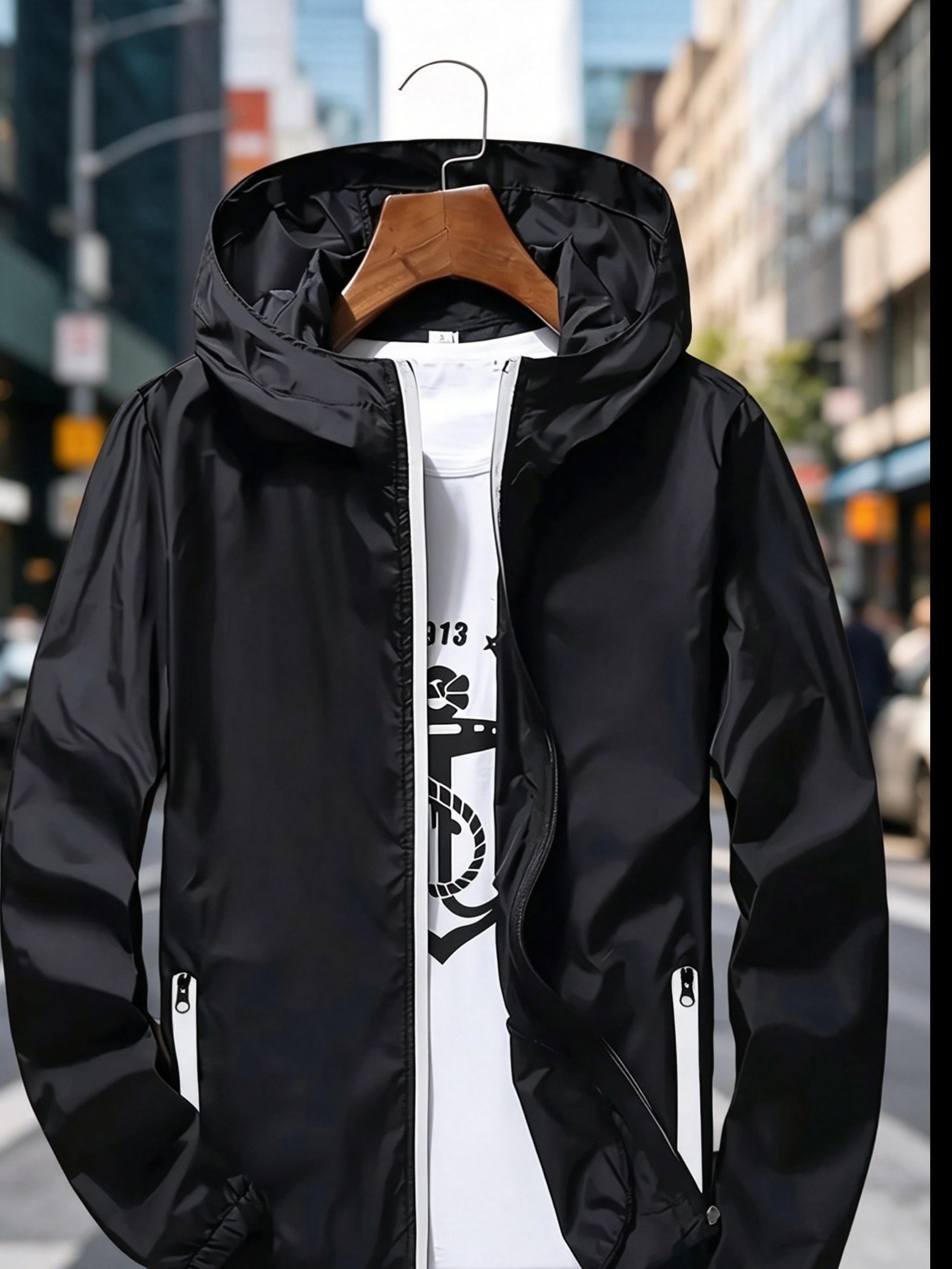 Men's Premium Lightweight Hood - огляд і ціна Streetwear Zipper