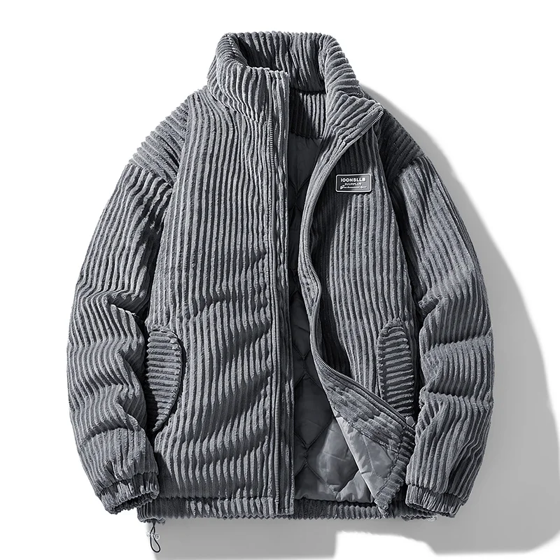 Men Winter Corduroy Puffer Jac - огляд і ціна Streetwear Brand Fashion